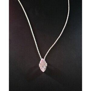 Avon Luminosity Ultra Marquise Cut CZ Necklace Vintage 2003 Cubic Zirconia Chain